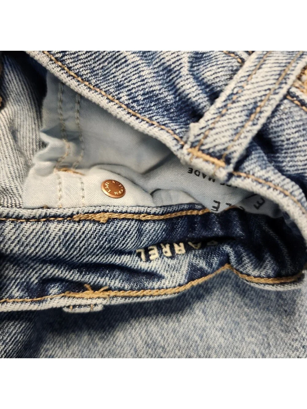 American Eagle Barrel Jeans Blue Denim Size 4